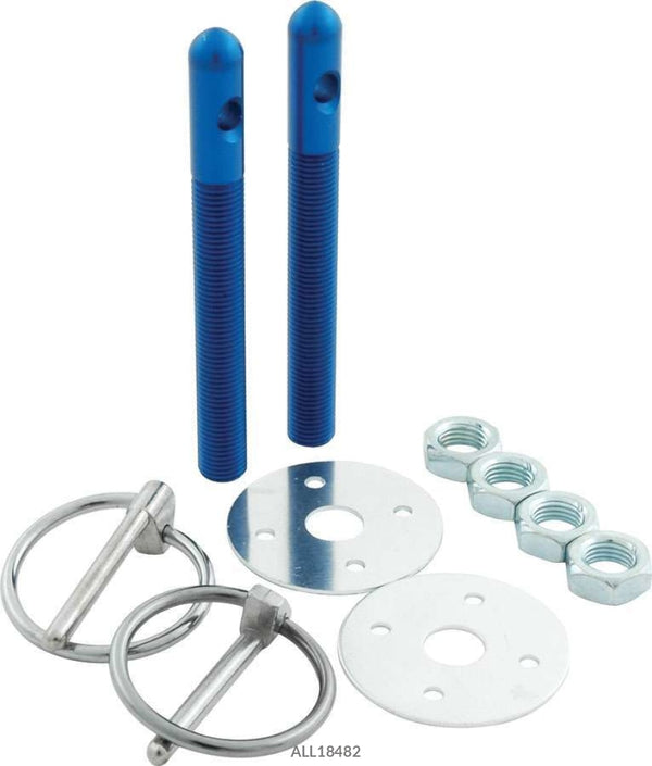Alum Hood Pin Kit 3/8In Blue Fastener Kits And Components