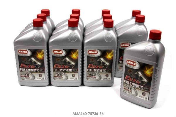 Elixir Full Synthetic 15W50 Oil Case 12X1Qt Motor