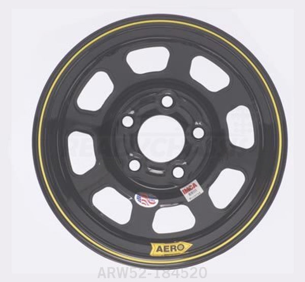 Aero Race Wheels 15x8 2in 4.50 Black 