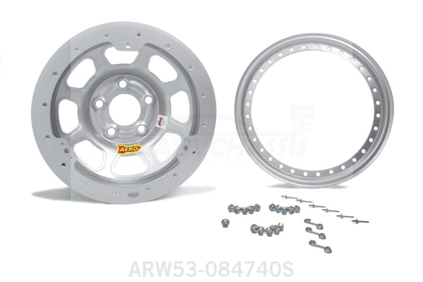 Aero Race Wheels 15x8 4in 4.75 Silver