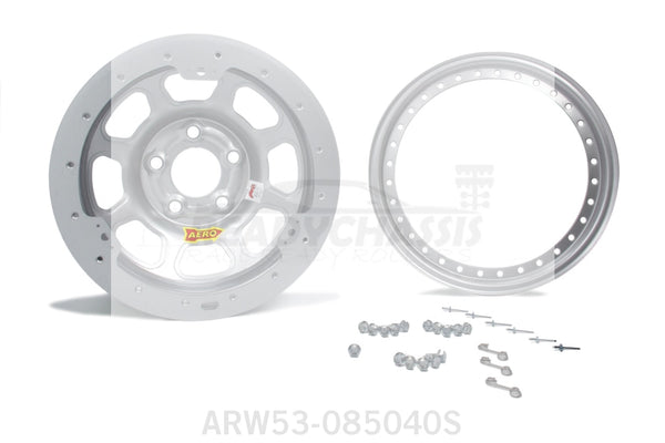 Aero Race Wheels 15x8 4in 5.00 Silver