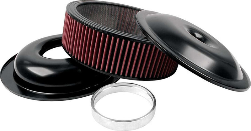 Allstar Performance Lw 14In A/C Kit Black 5In Washable Element Air Cleaner Assemblies And Intake