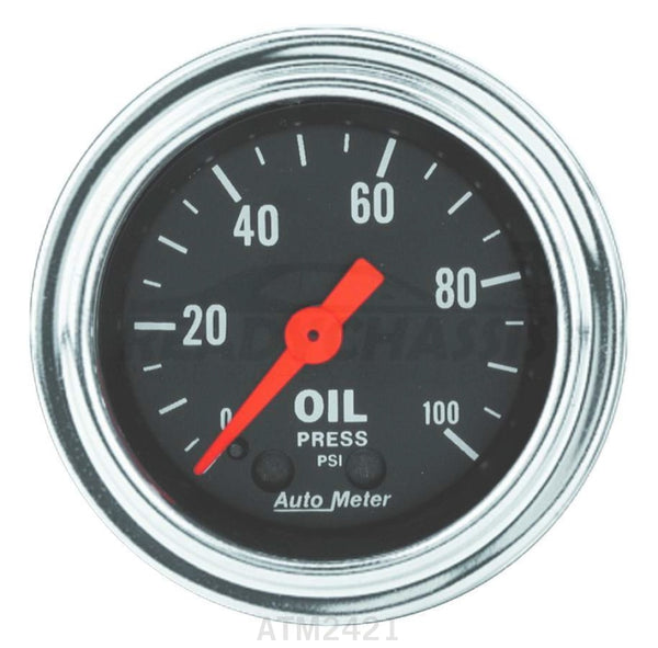 Autometer 0-100 Oil Pressure Gauge 