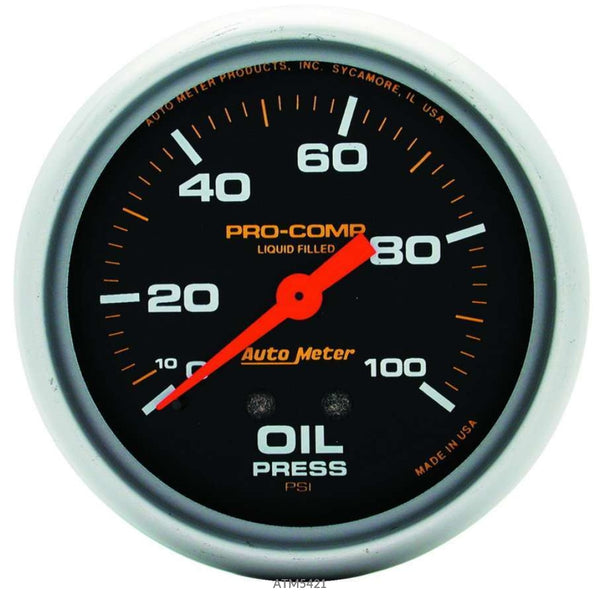 Autometer 0-100 Oil Pressure Gauge