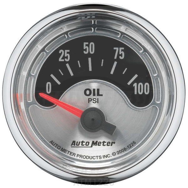 Autometer 2-1/16 A/M Oil Pressure Gauge 0-100psi