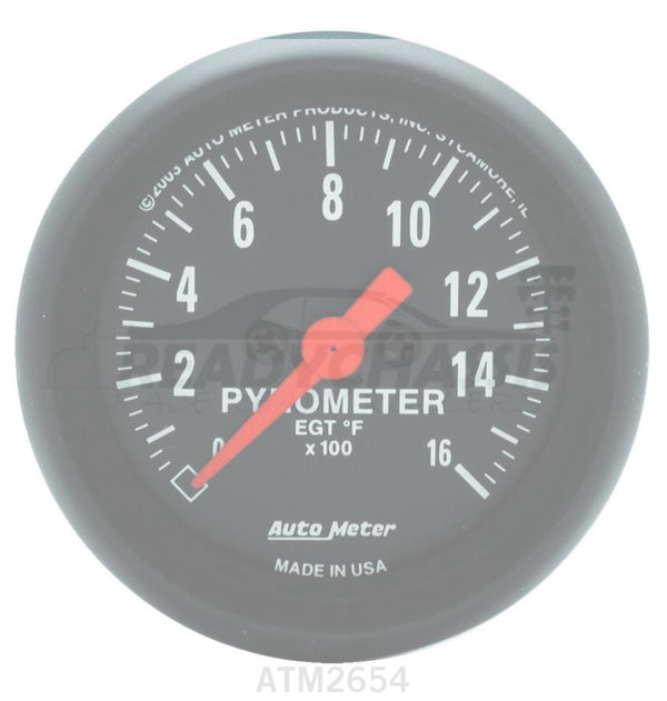 Autometer 2-1/16in Z-Series EGT Pyrometer Kit 0-1600 