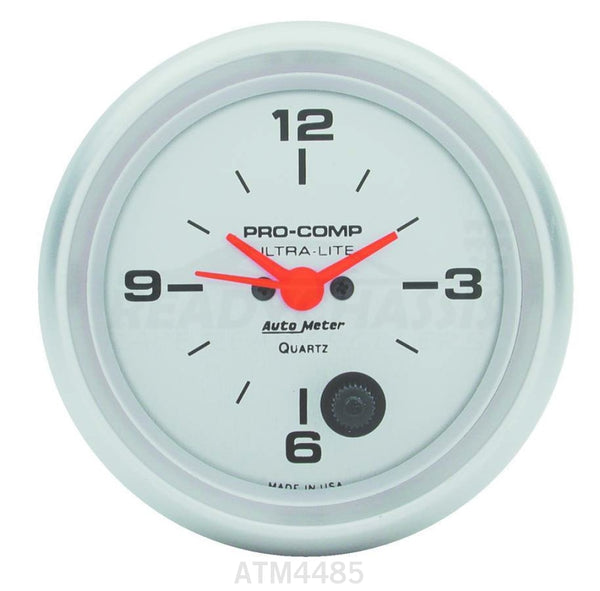 Autometer 2-5/8in Ultra-Lite Clock 