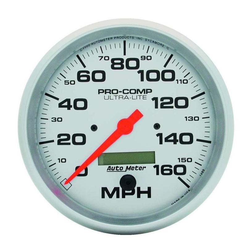Autometer 5In Ultra-Lite Elec. 160Mph Speedometer Analog Gauges