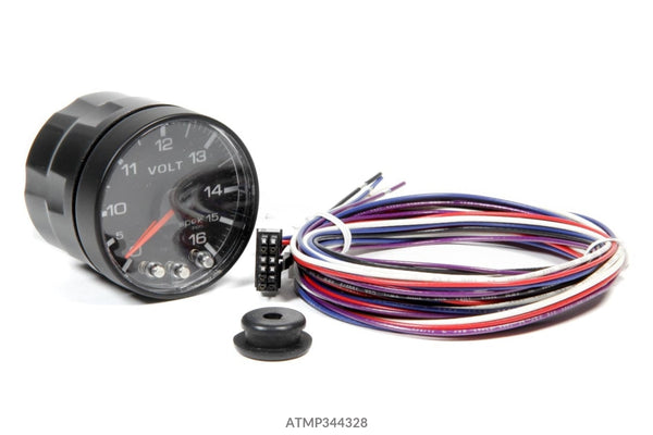 Autometer Spek-Pro 2-1/6 Gauge Voltmeter w/Peak Mem. 