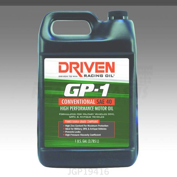 Driven Racing Oil GP-1 Conventional Oil SAE 40w 1 Gallon