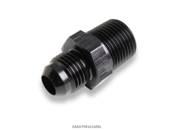 Earls Adapter Fitting Straight 16an to 1.0 NPT