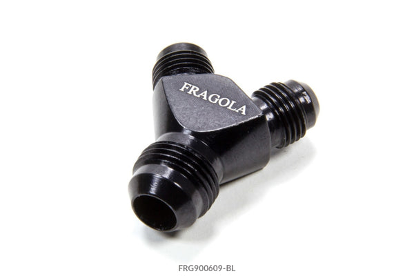 Fragola 8an Y-Male Fitting w/ Dual 6an outlets Black
