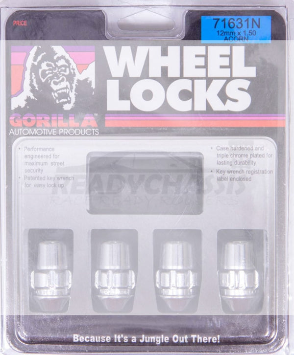 Wheel Lock 14Mm X 1.50 Conical (4) Lug Nuts
