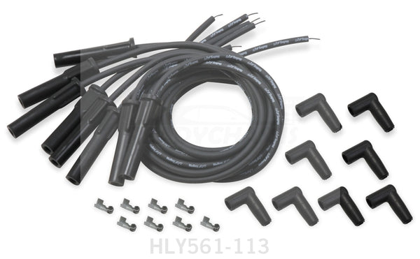 Holley Spark Plug Wire Set Univ GM LS Cut to Fit - Black