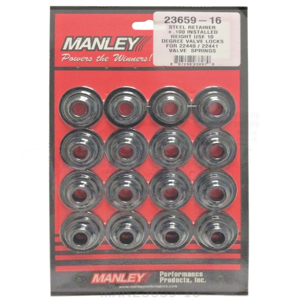 Manley 1.550 10-Degree Valve Spring Retainers - Steel
