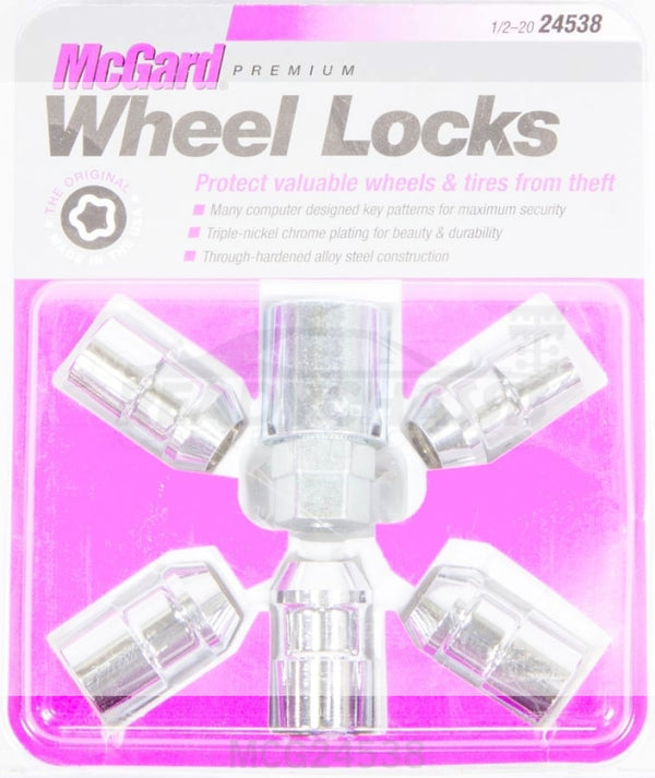 Wheel Lock 1/2 Conical Seat Wrangler W/spare Wheel Lug Nuts
