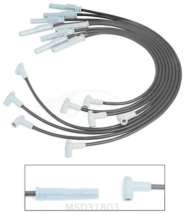 MSD Ignition 8.5MM Spark Plug Wire Set - Black