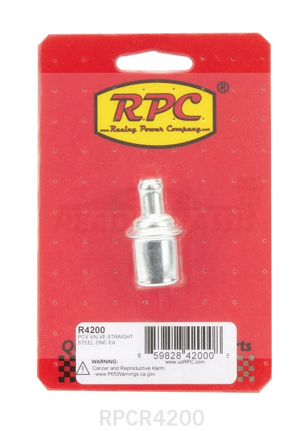 Racing Power Co-Packaged Pcv Valve Straight Steel Zinc Each Cover Breathers And Components