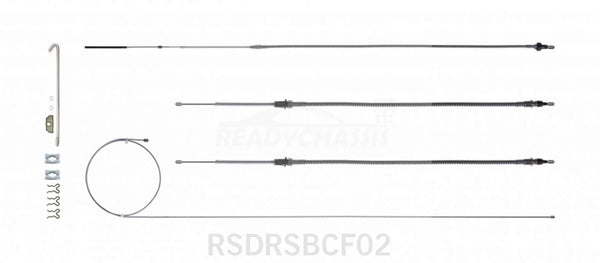 Right Stuff Detailing Brake Cable Set w/Hardwa re 68-69 Camaro