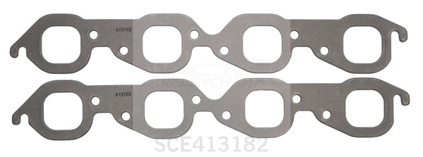 SCE Gaskets BBC Exhaust Gasket Set Small Square Port