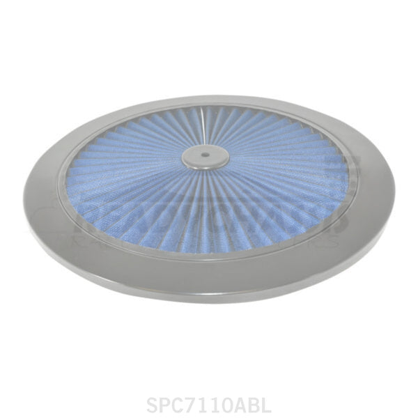 Specialty Products Air Cleaner Top 14In Flow-Thru Blue Filter 7110Abl Assembly Components