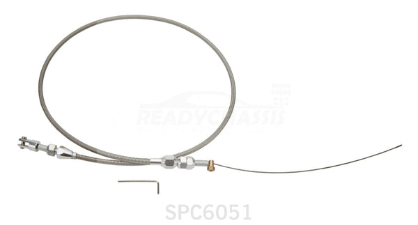 Specialty Products Throttle Cable LS1 48in Braided Stainless Steel