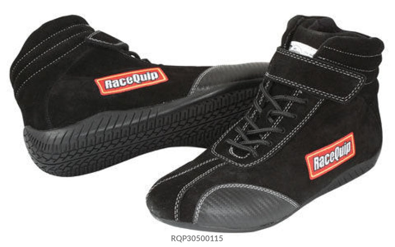 Racequip Shoe Ankletop Black Size 11.5 Sfi Driving Shoes And Boots