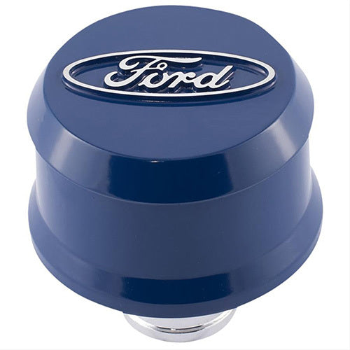 Fits for Ford Racing Valve Cover Breather w/ Slant Edge - Alm Blue 302-436