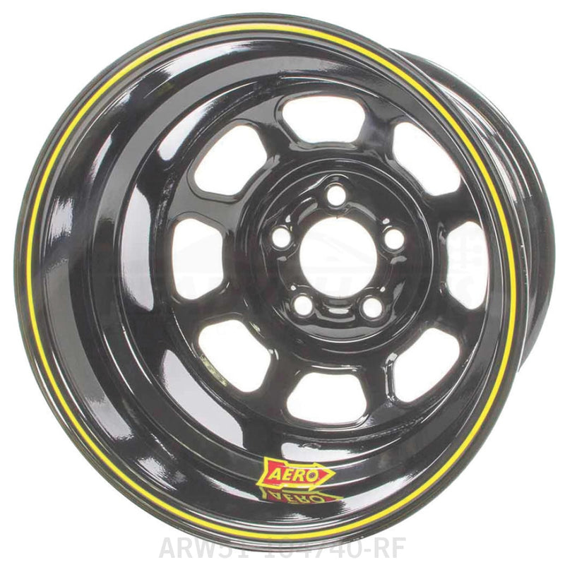 Aero Race Wheels 15x10 4in. 4.75 Black 