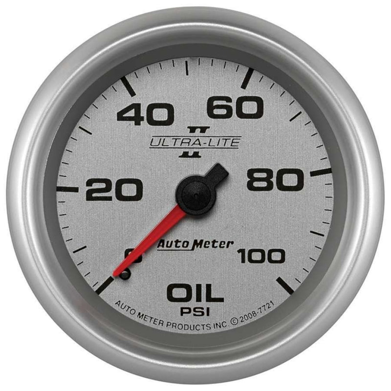 Autometer 2-5/8 U/L Ii Oil Press Gauge 0-100Psi Analog Gauges