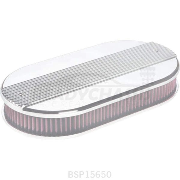 Billet Specialties Dual Quad Ribbed Oval Air Cleaner 