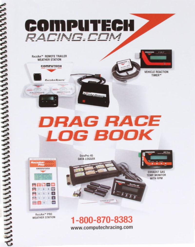 Computech Drag Race Log Book Note Pads And Set Up Sheets