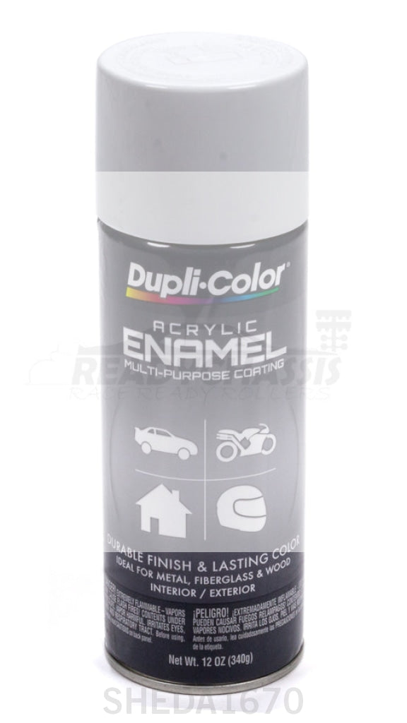 Dupli-Color Gloss White Enamel Paint 12oz DA1670