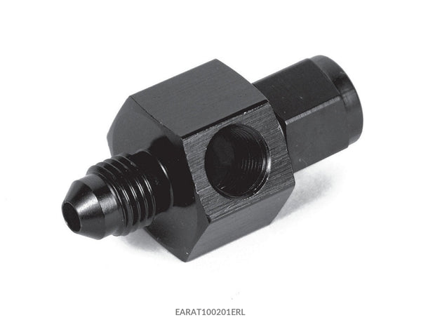 Earls Gauge Adapter Fitting 4an Male to 4an Female