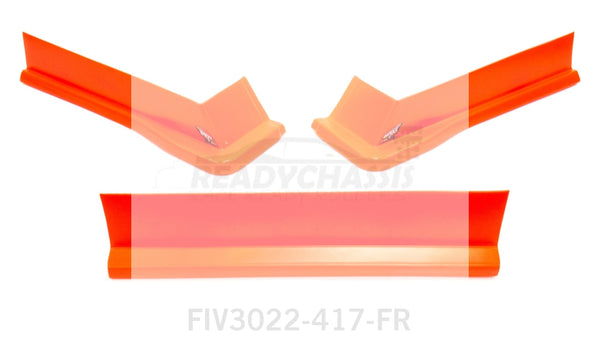 Fivestar Modified Aero Valance 3pc. Fluorescent Red