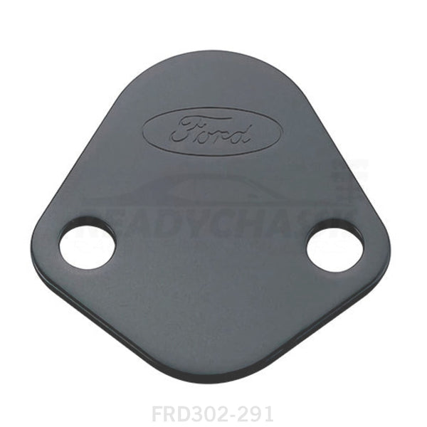 Ford Racing Fuel Pump Block-Off Plate Black w/Ford Logo