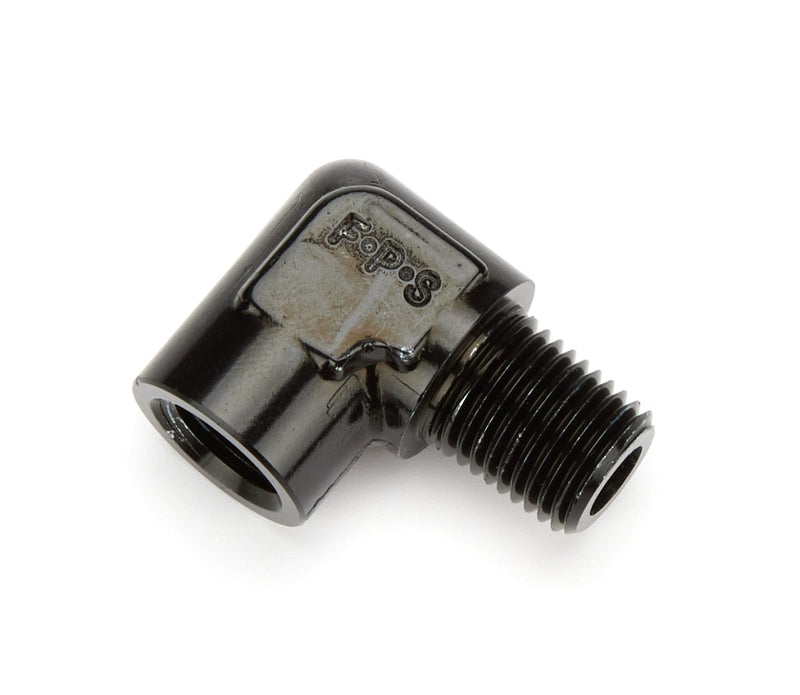 Fragola 1/4 Npt 90-Deg Fitting Male/Female - Black 491402-Bl An-Npt Fittings And Components