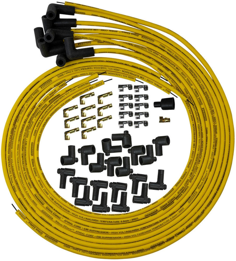 Moroso Blue Max Ignition Wire Set - Yellow Spark Plug Wires