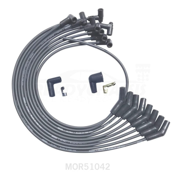 Moroso Ultra Plug Wire Set BBC Over V/C Black
