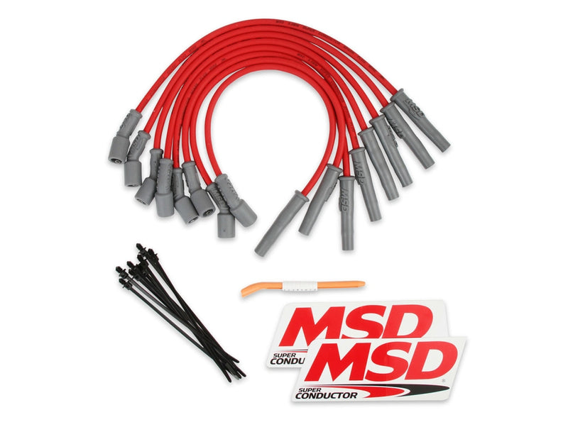 Msd Ignition 8.5Mm Plug Wire Set Ford Raptor 10-15 6.2L Red Spark Wires