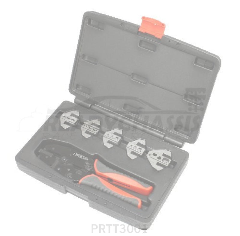 Ratchet Crimp Tool Kit 6-Piece Quick Change Wire Crimpers And Stripping Tools