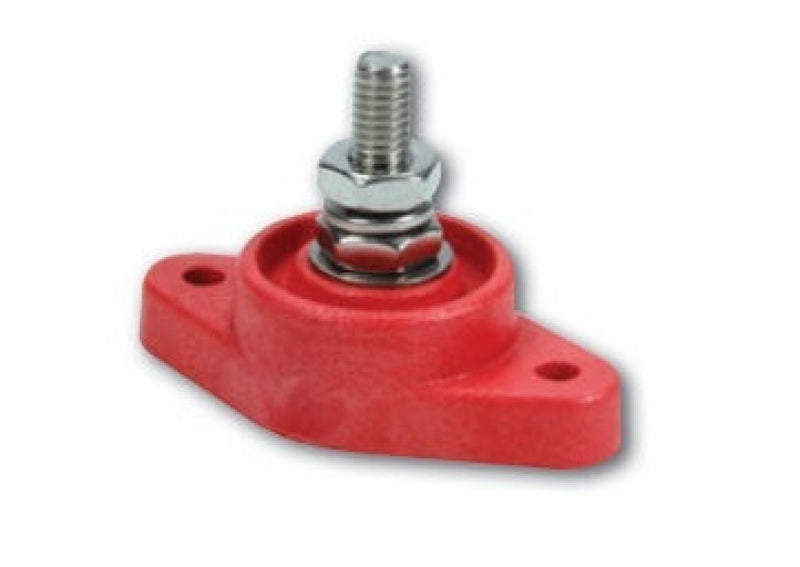 Quickcar Power Distribution Block Red Single Post Electrical Junction Blocks
