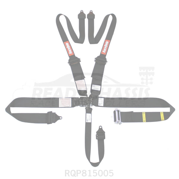 5Pt Harness Hnr Ratchet L&l Black Seat Belts And Harnesses