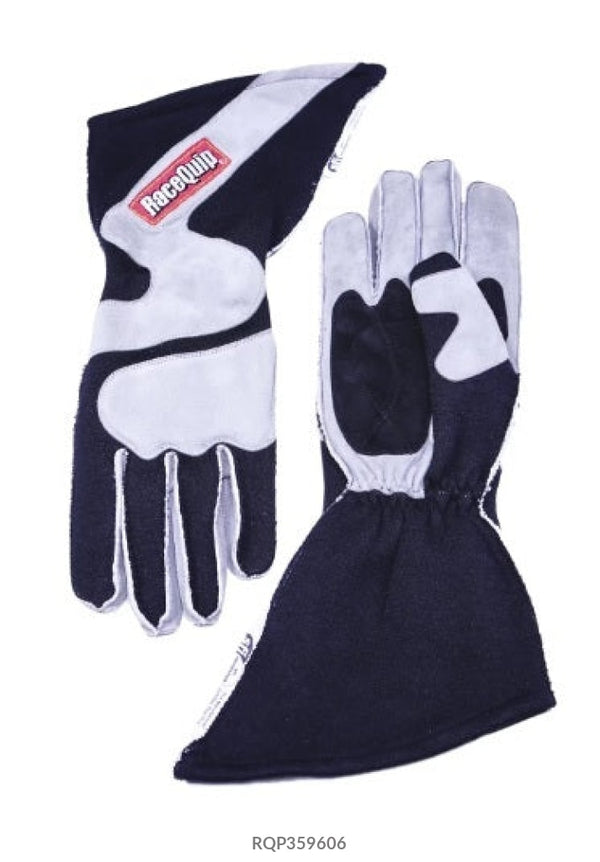 Racequip Gloves Outseam Black/ Gray X-Large SFI-5