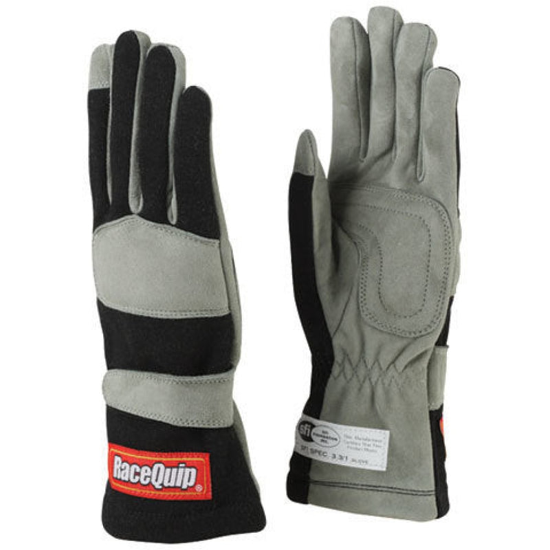 Racequip Gloves Single Layer Medium Black Sfi Driving