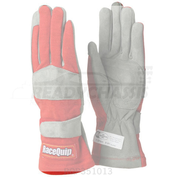Gloves Single Layer Medium Red Sfi Driving