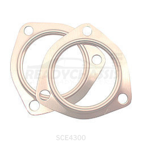 3.00 Copper Collector Gaskets (Pair) Exhaust And Flange