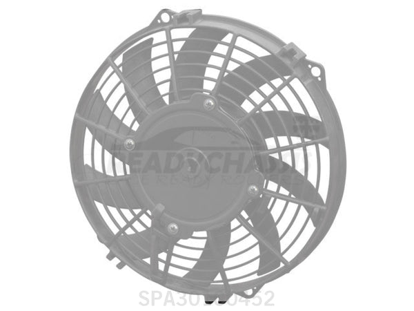 SPAL 9in Curved Blade Low Profile Fan Pull