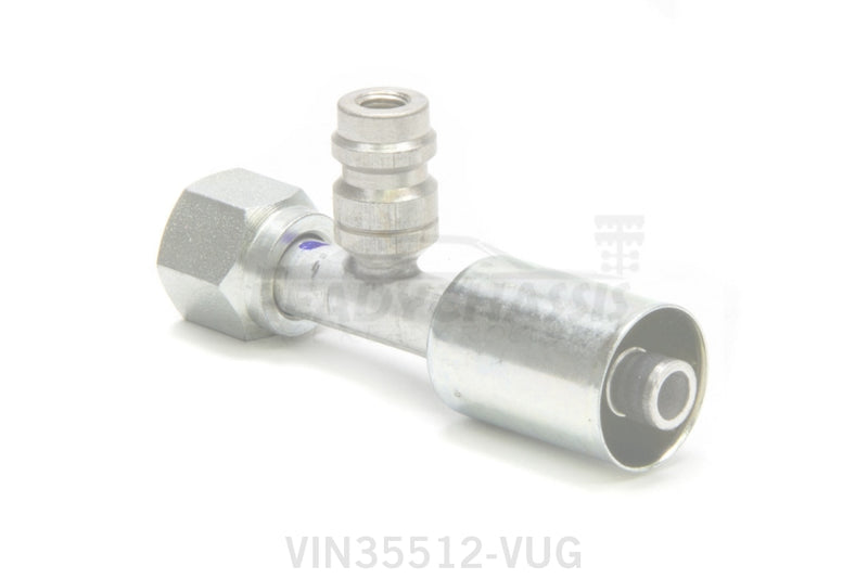 Vintage Air #8 Straight Beadlock O-Ring Fitting w/Port 35512-VUG