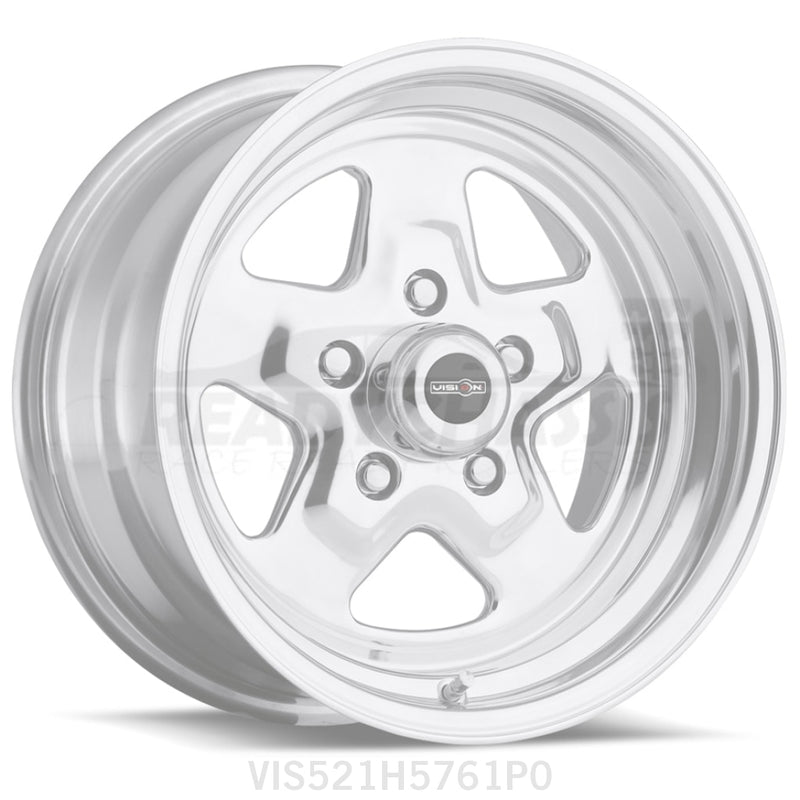 Wheel 15X7 5-120.65/4.75 Polished Vision Nitro Wheels